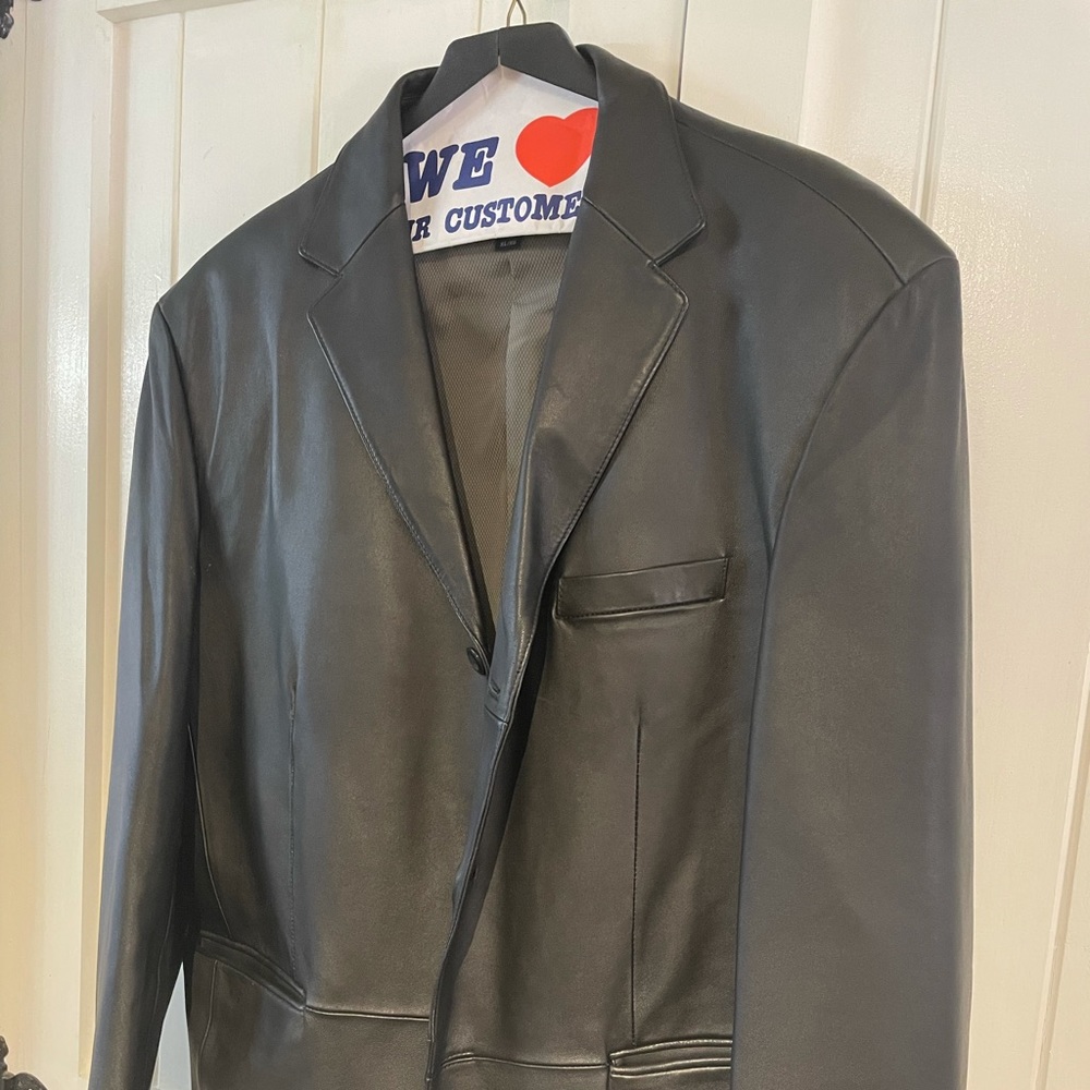 Genuine leather Blazer,great condition smoke free home,Stylish sharp blazer